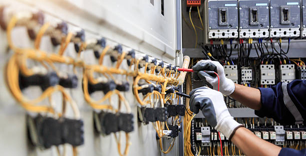 Professional Electrician technician working in Durham, NC